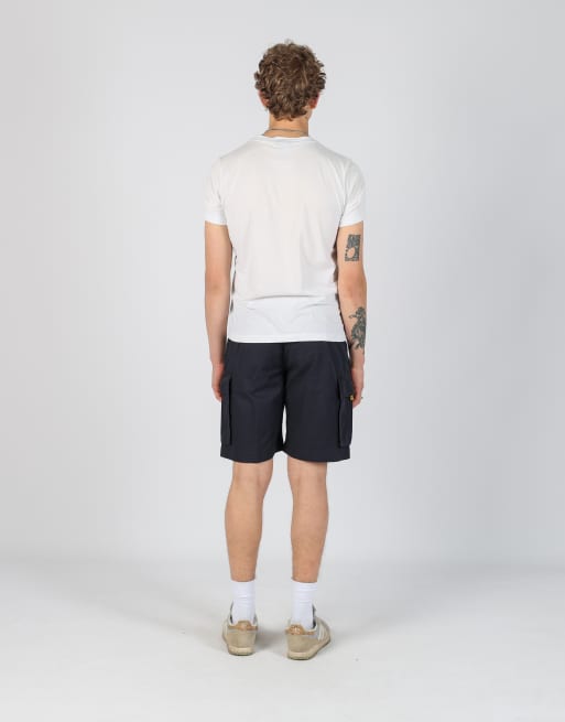 Vintage  34x39 canvas cargo shorts in navy blue, 3 of 4