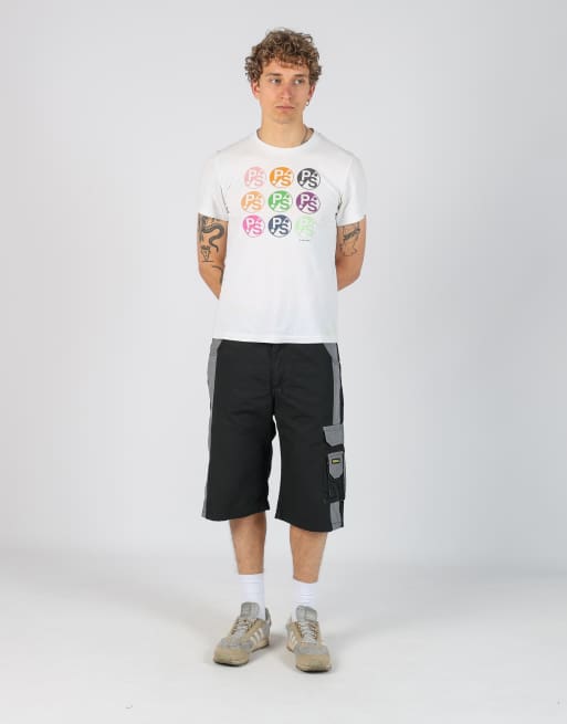 Vintage  34x45 canvas cargo shorts in black