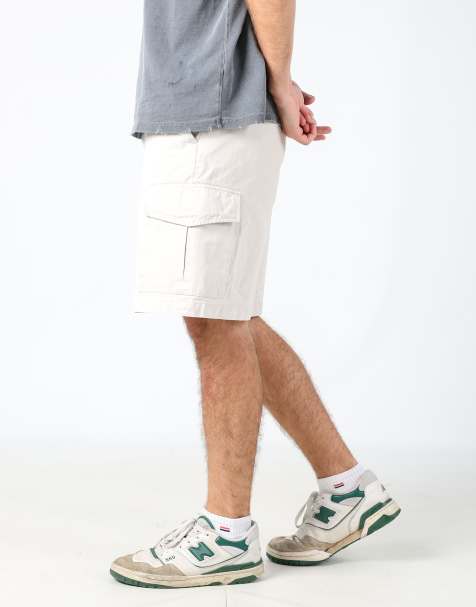 Vintage  35x20 canvas cargo shorts in beige - view 1