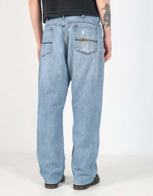 Vintage  35x34 denim hip hop jeans in light blue, 2 of 4