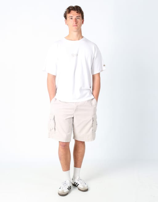 Vintage  36x21 canvas cargo shorts ivory