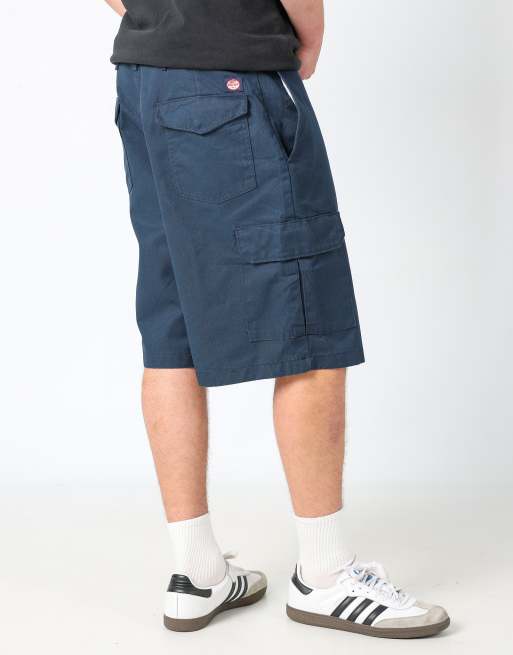 Vintage  36x26 canvas cargo shorts in navy blue