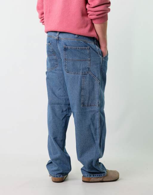 Vintage  36x30 Denim Carpenter Baggy Jeans Blue