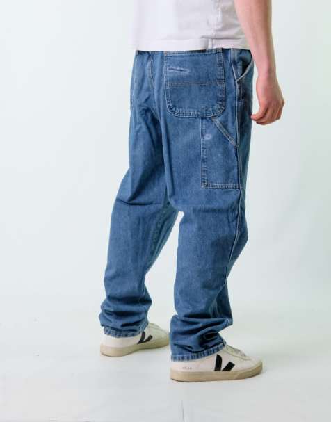 Vintage  36x32 Denim Carpenter Baggy Jeans Blue - view 1