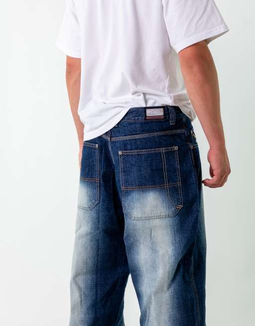 Vintage  36x32 Denim Hip Hop Jeans Blue