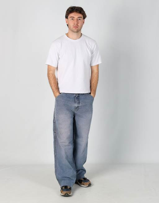 Vintage  36x34 denim carpenter jeans in light blue