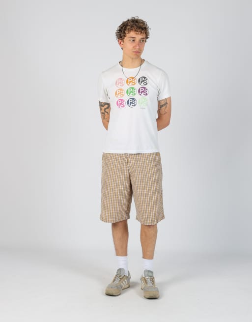 Vintage  36x38 canvas cargo shorts in yellow, 2 of 4