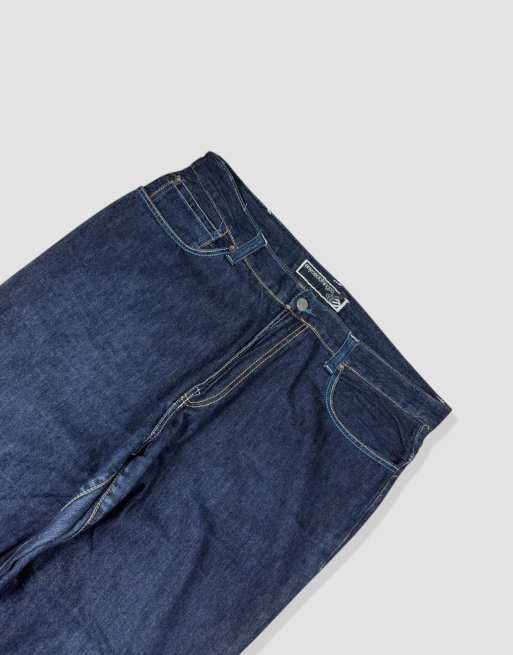 Vintage 38W 30L Enyce embroidered baggy jeans in blue, 4 of 4