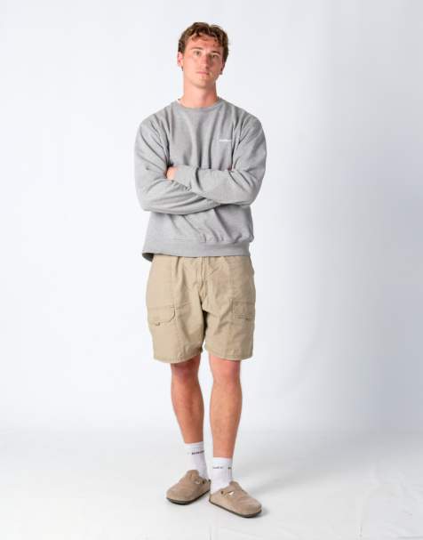 Vintage  38x19 Canvas Cargo Shorts Tan - view 1