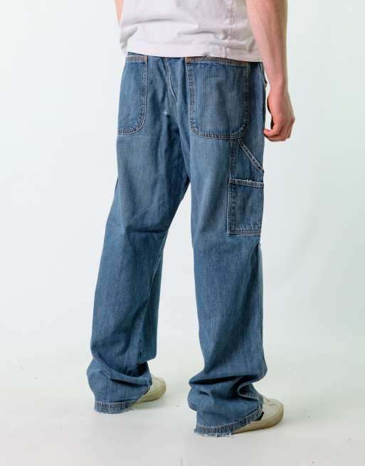 Vintage  38x34 Denim Carpenter Baggy Jeans Blue