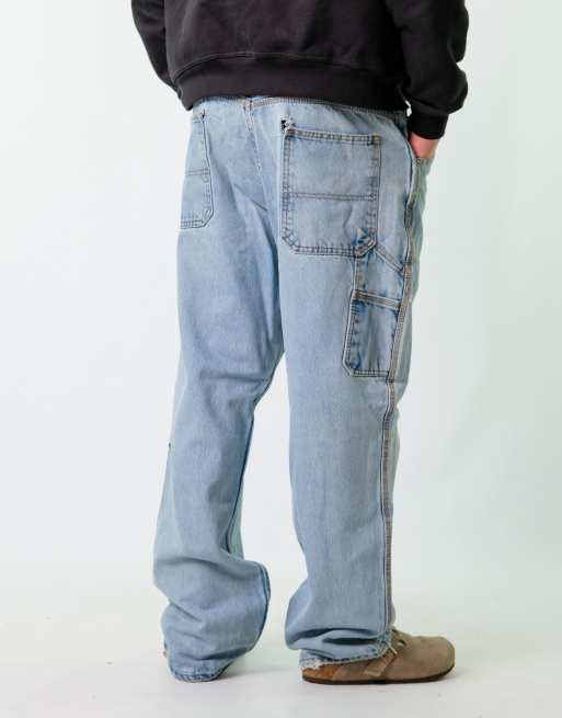 Vintage  38x34 Denim Carpenter Baggy Jeans Light Blue