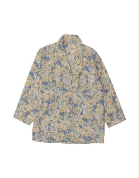 Vintage 4 Button Blazer Jacket It 44 Medium In Off In White Floral - view 1