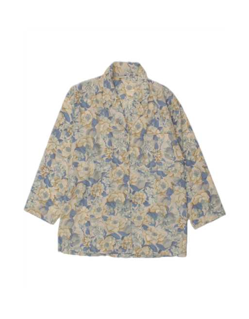 Vintage 4 Button Blazer Jacket It 44 Medium In Off In White Floral