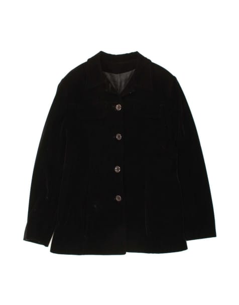 Vintage 4 Button Blazer Jacket It 48 XL In Black - view 1