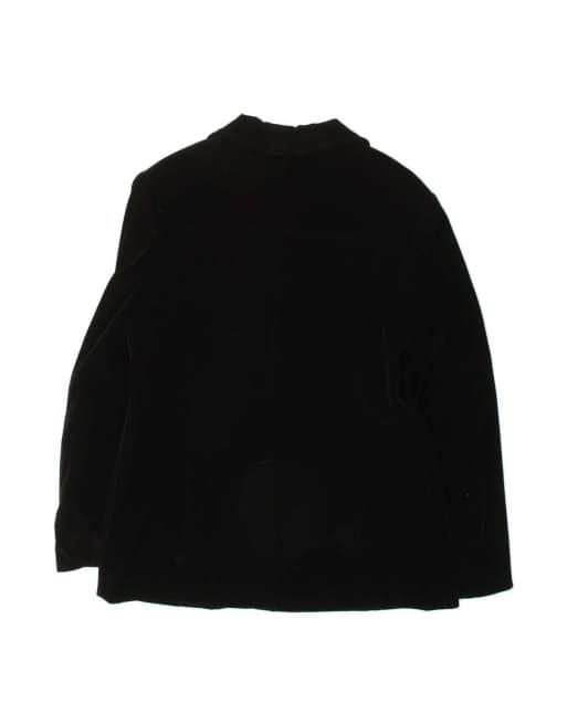 Vintage 4 Button Blazer Jacket It 48 XL In Black, 2 of 4