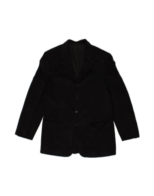 Vintage 4 Button Blazer Jacket It 50 Large In Black
