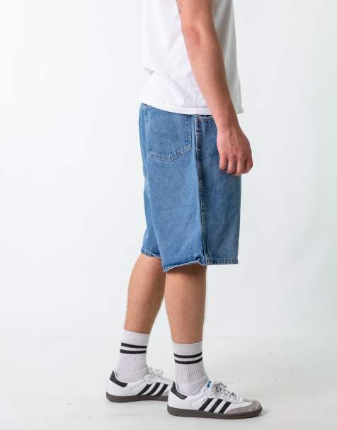 Vintage  40" Denim Jorts Shorts Blue - view 1