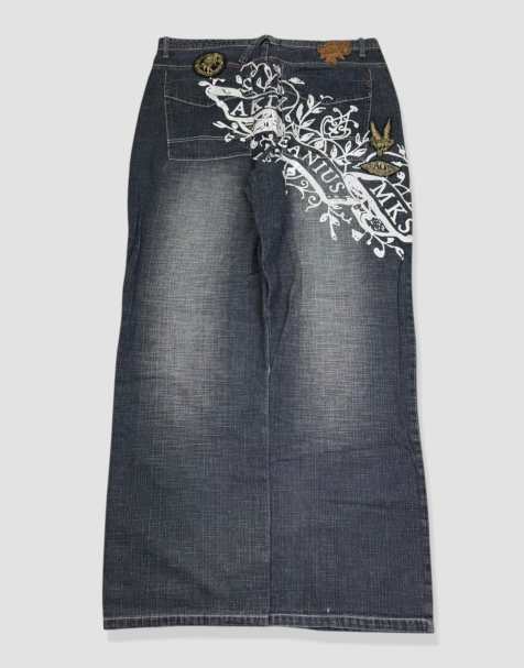 Vintage 40W 32L Akademiks baggy jeans in blue - view 1