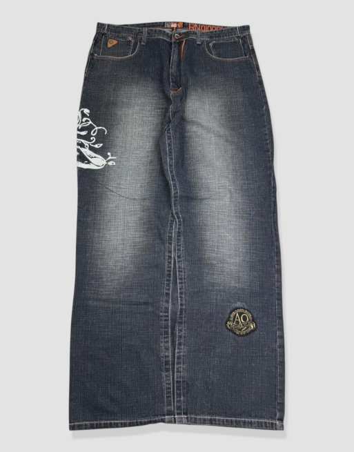 Vintage 40W 32L Akademiks baggy jeans in blue, 2 of 4