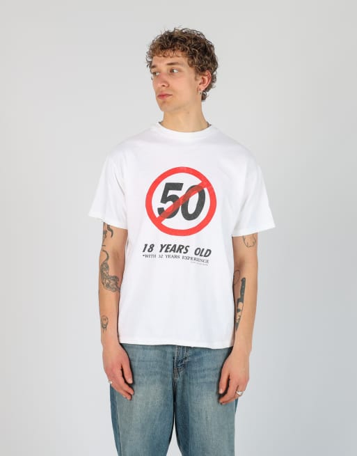 Vintage 50 l t-shirt in white