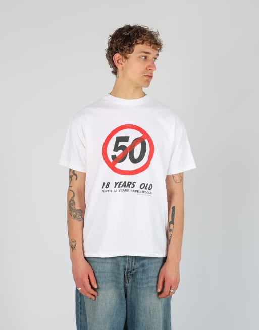 Vintage 50 l t-shirt in white, 3 of 5