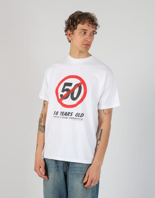 Vintage 50 l t-shirt in white, 2 of 5