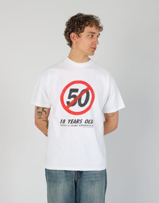 Vintage 50 l t-shirt in white, 3 of 5