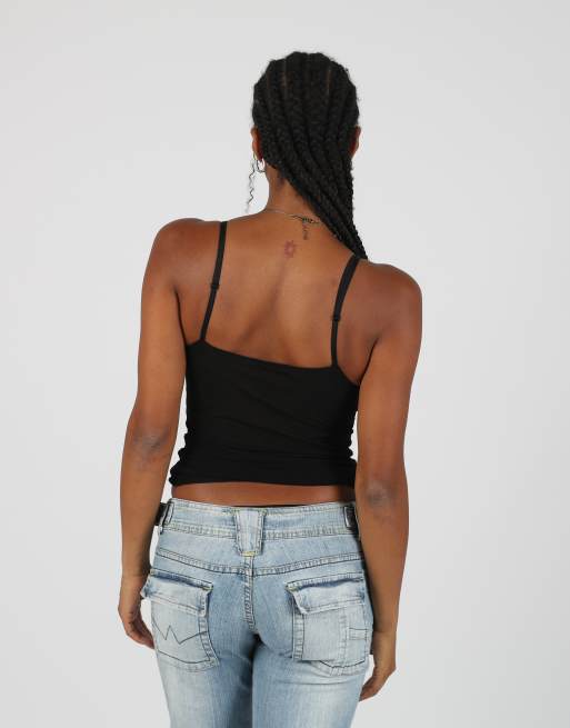 Vintage 5th Avenue S cami in black, 2 of 4