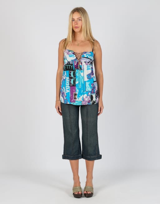 Vintage 725 Originals M capri trouser in blue