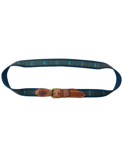 Vintage 80s Burberry Golf Print Belt Size L