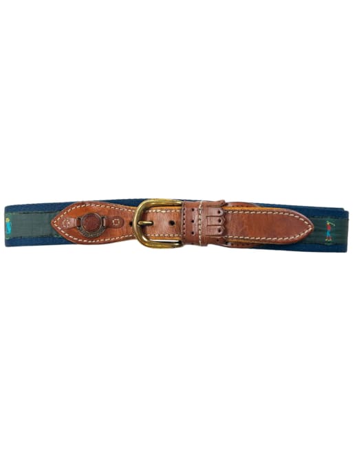 Vintage 80s Burberry Golf Print Belt Size L, 2 of 4