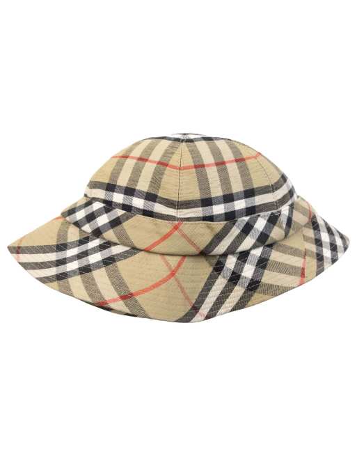 Vintage 80s Burberry Nova Check Bucket Hat, 3 of 4