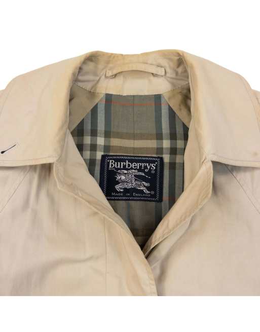 Vintage 80s Burberry Trench Jacket Size XL, 3 of 7