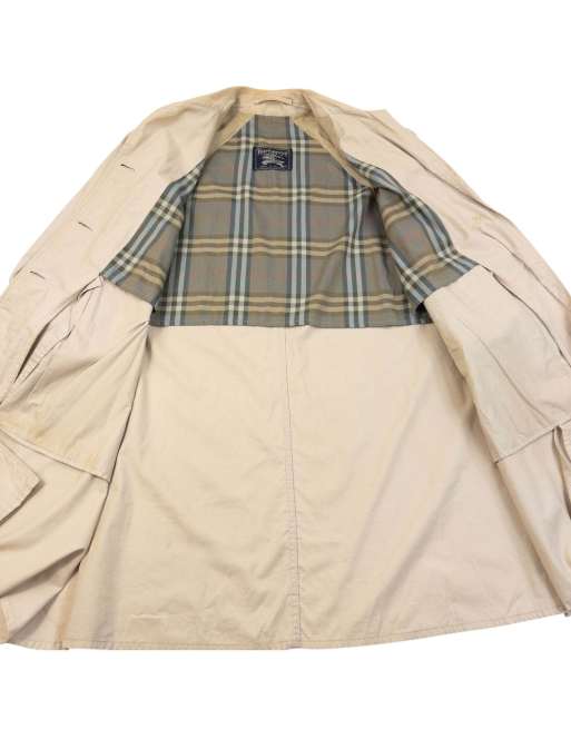 Vintage 80s Burberry Trench Jacket Size XL, 4 of 7
