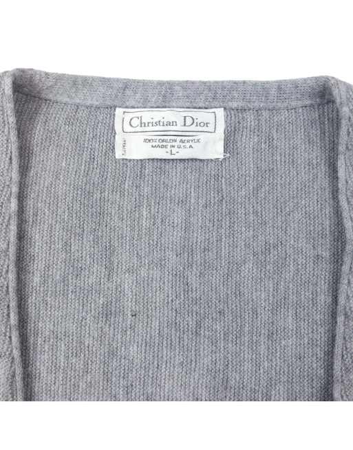 Vintage 80s Dior Button Up Cardigan Size M, 3 of 4