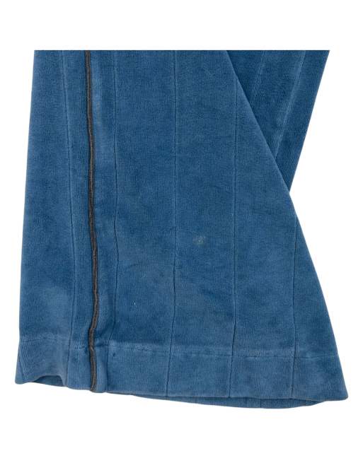 Vintage 80s Dior Velour Joggers Size L in Blue, 6 of 7