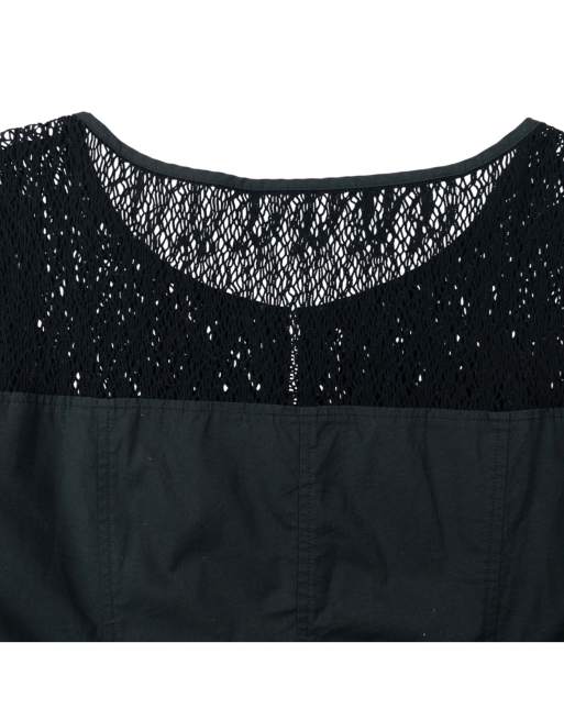 Vintage 80s Gaultier JUNIOR Lace Sleeve Top Size S, 4 of 4