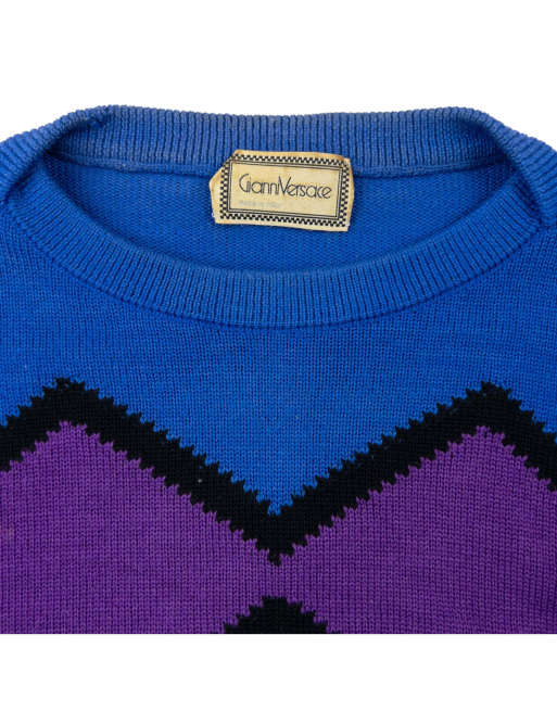 Vintage 80s Gianni Versace Wool Jumper Size M, 3 of 4