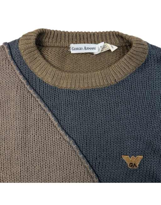 Vintage 80s Giorgio Armani Knitted Wool Jumper Size S | ASOS