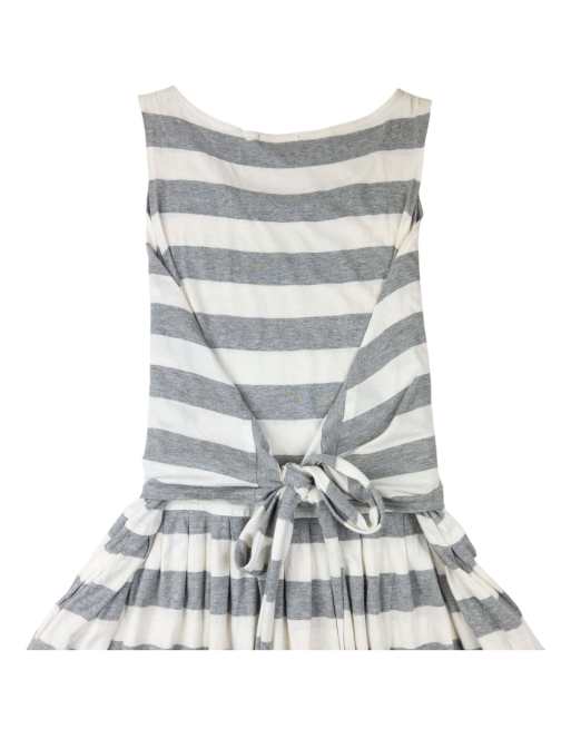 Vintage 80s Issey Miyake I.S. Striped Tie-Back Dress Size L, 3 of 4