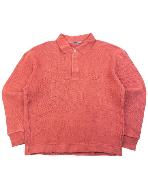 Vintage 80s Issey Miyake Knit Polo Jumper Size S