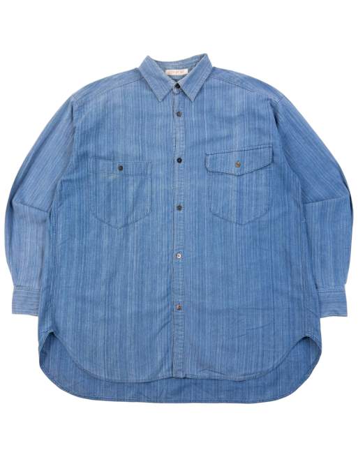 Vintage 80s Issey Miyake Sport Long Sleeve Button Up Shirt Size L, 1 of 7