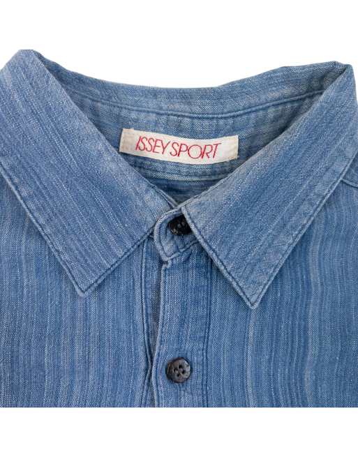 Vintage 80s Issey Miyake Sport Long Sleeve Button Up Shirt Size L, 4 of 7