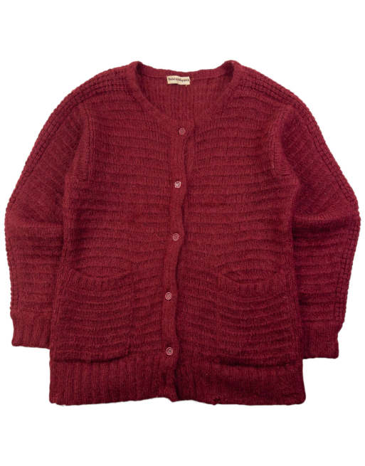Vintage 80s Issey Miyake Wool Knit Cardigan Size M