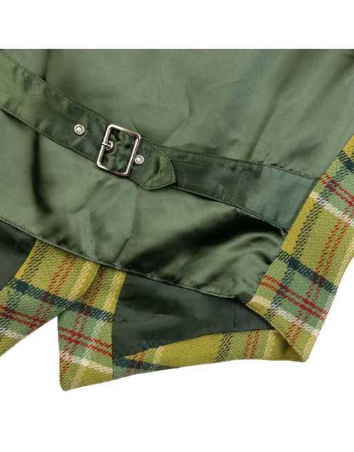 Vintage 80s Jean Paul Gaultier Checkered Waistcoat Size M, 3 of 4
