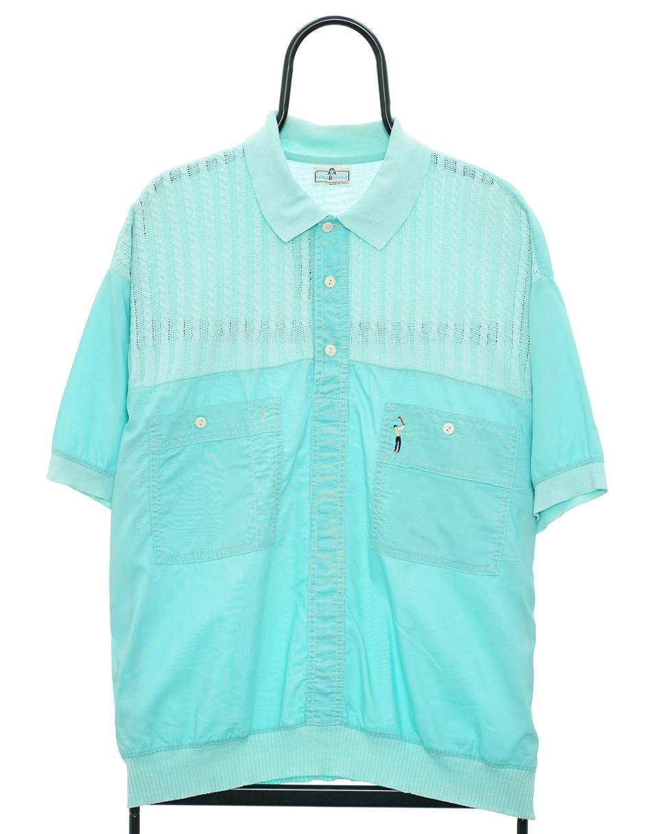 Vintage 80s Loli and Wolf Size L Shirt In Blue