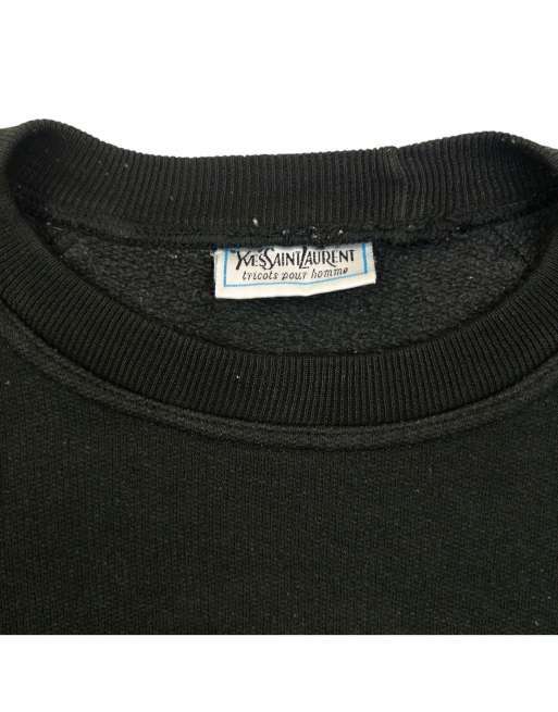 Vintage 80s YSL Yves Saint Laurent Embroidered Sweatshirt Size S, 4 of 4
