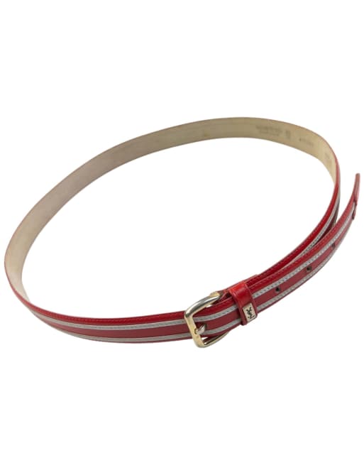 Vintage 80s YSL Yves Saint Laurent Leather Belt Size L
