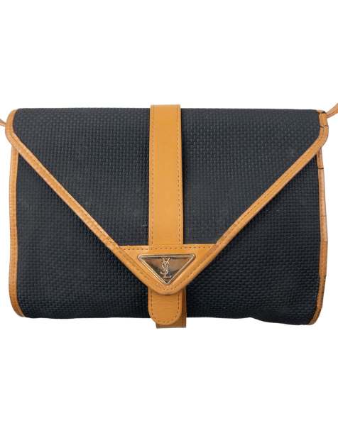 Vintage 80s YSL Yves Saint Laurent Leather Crossbody Bag - view 1