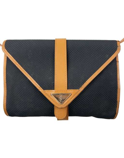 Vintage 80s YSL Yves Saint Laurent Leather Crossbody Bag